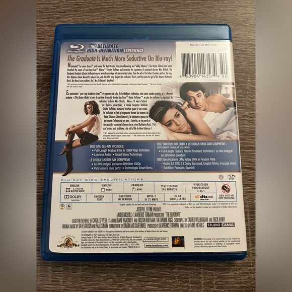 📀 3/$15 or 4/$20 📀 The Graduate Bluray - Picture 2 of 3